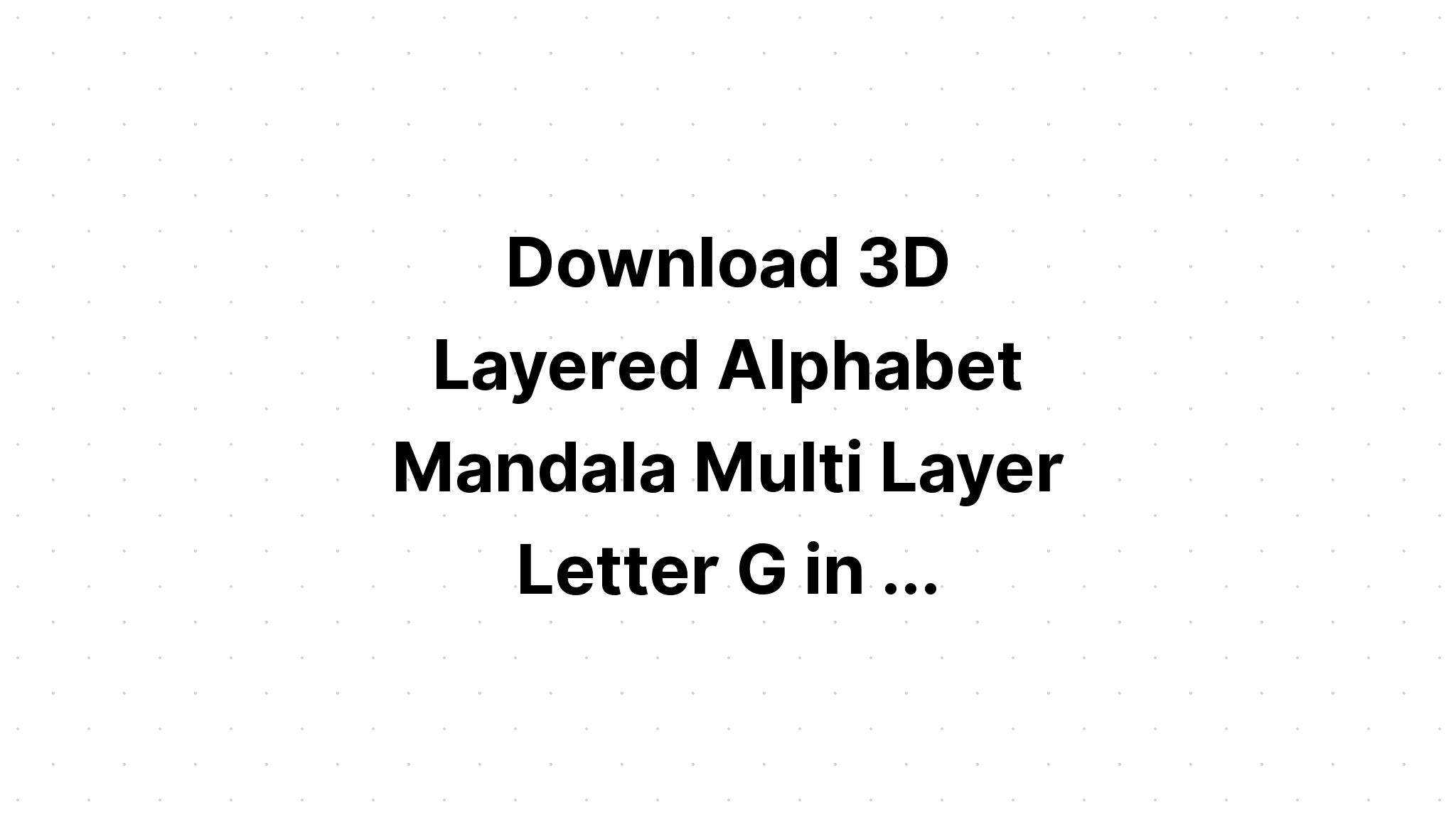 Download Layered Mandala Dinosaur Svg For Crafters - Layered SVG Cut File